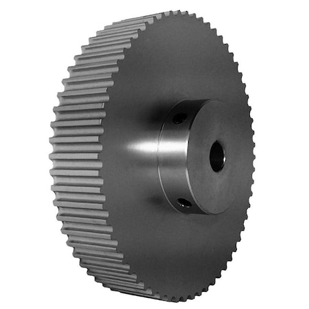 B&B Manufacturing 62-5P15-6A5, Timing Pulley, Aluminum, Clear Anodized,  62-5P15-6A5